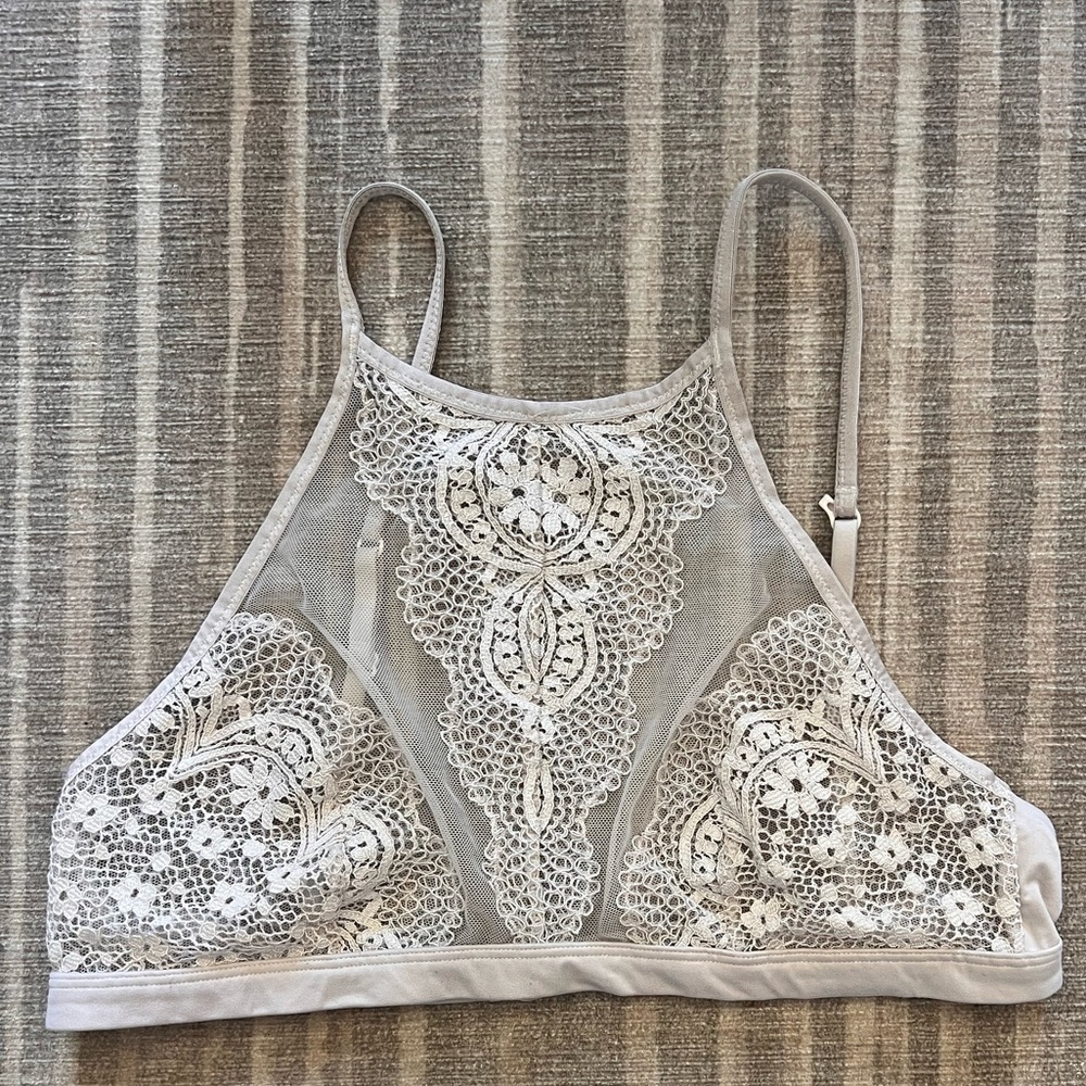 High Neck Unlined Bralette